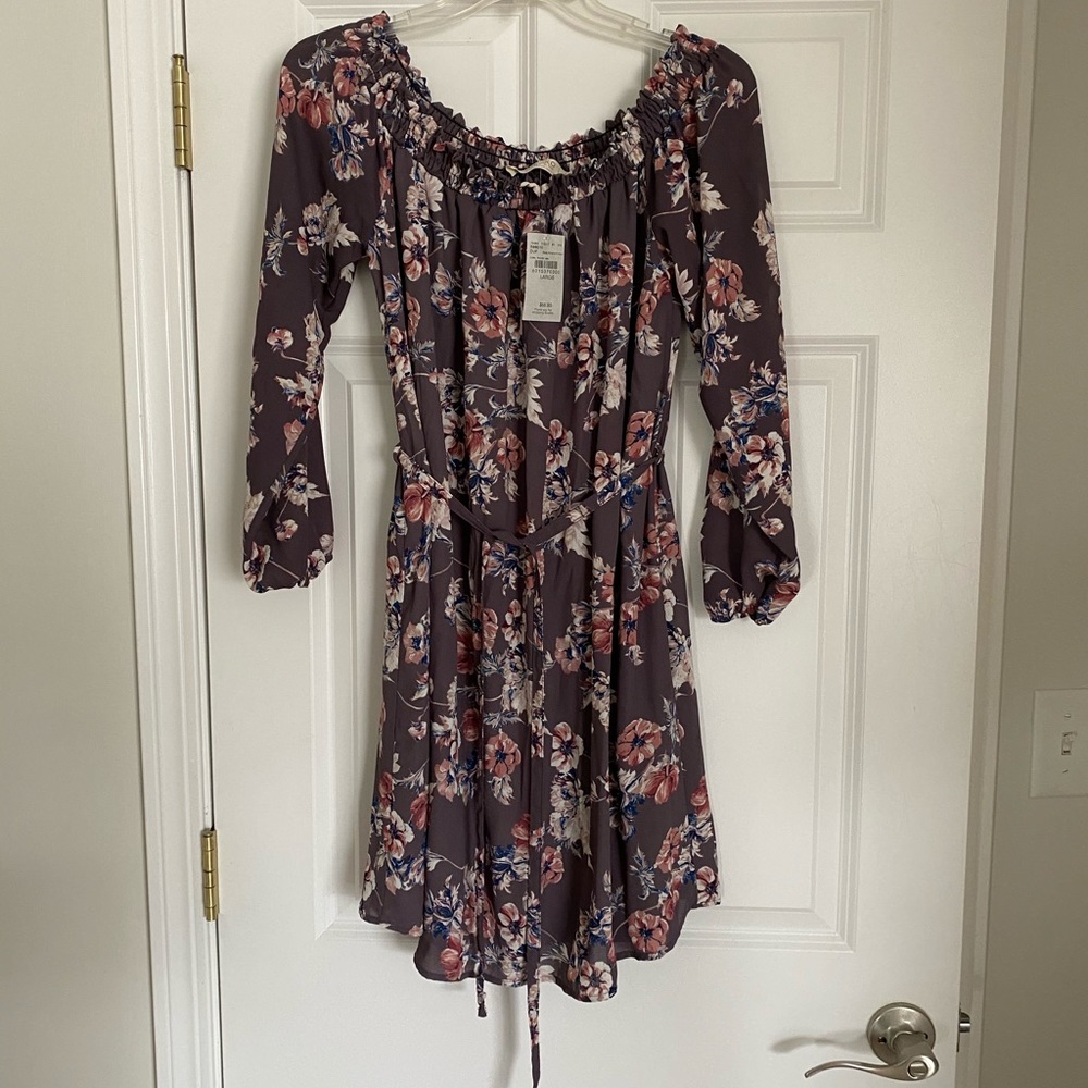 Off the shoulder floral dress from Buckle